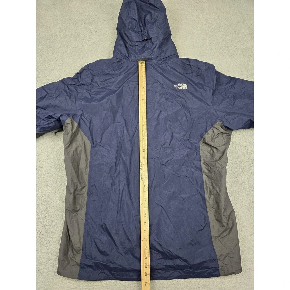 The North Face‎ Jacket Mens 2XL Blue 3-in-1 Hooded Removable Fleece Lined